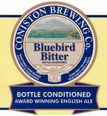 Coniston Bluebird Bitter ABV: 4.2% (3.6% on cask) Malt: Maris Otter, Crystal Hops: Challenger Bluebird is a fine session ale with a light golden colour.