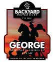 Backyard Brewhouse, Walsall - George - 4.2% A classic English bitter. Light copper colour. Full bodied and full flavoured.