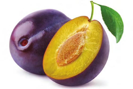 PICK A PLUM GORGEOUS PURPLE PLUMS ARE MORE THAN JUST SUMMER BEAUTIES; THEY RE BURSTING WITH CANCER-FIGHTING ANTHOCYANINS, GREAT FOR CONSTIPATION/DIGESTION AND CONTAIN 113 MG OF POTASSIUM, USEFUL FOR