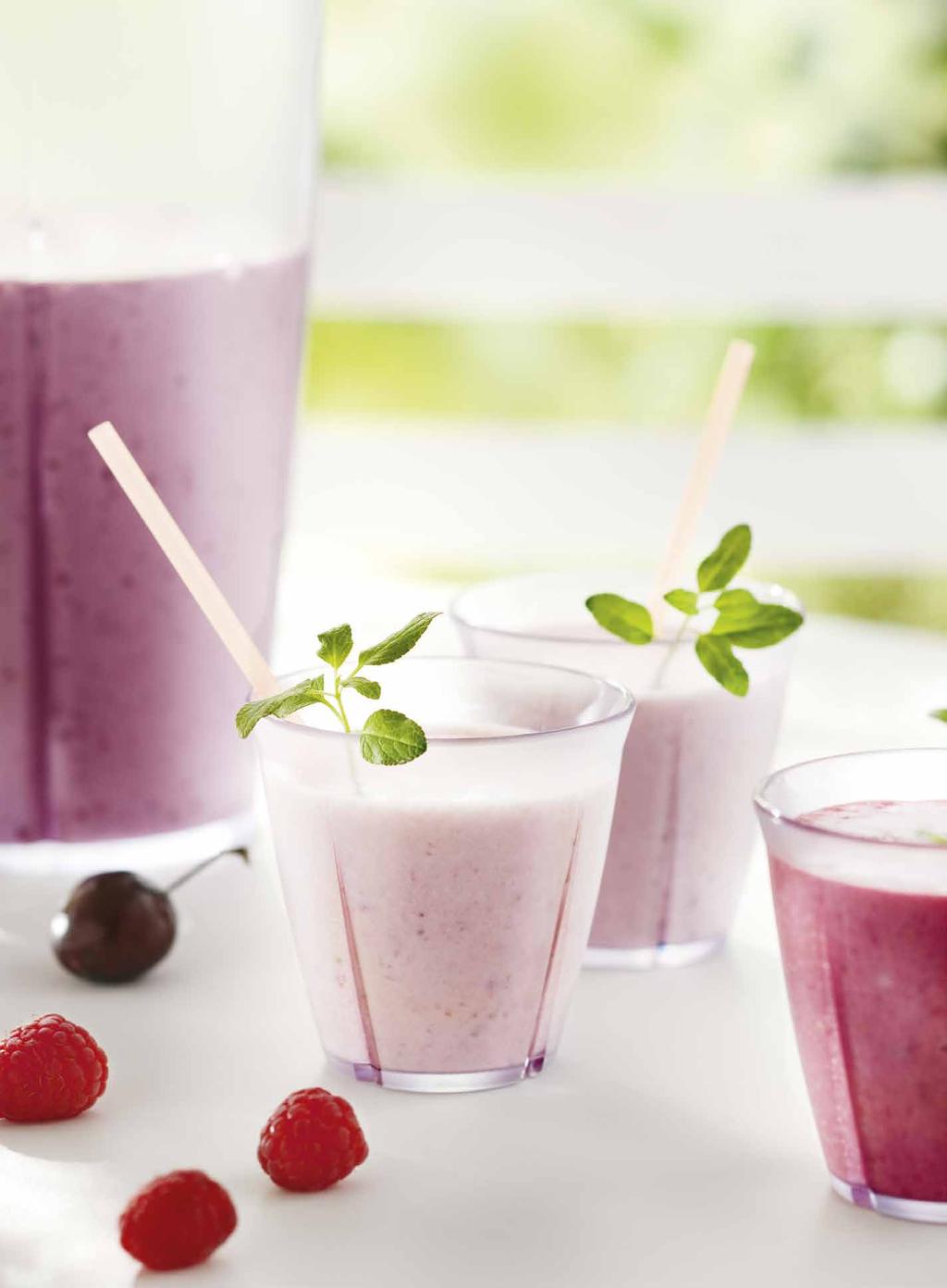 Start the day with a smoothie or serve it