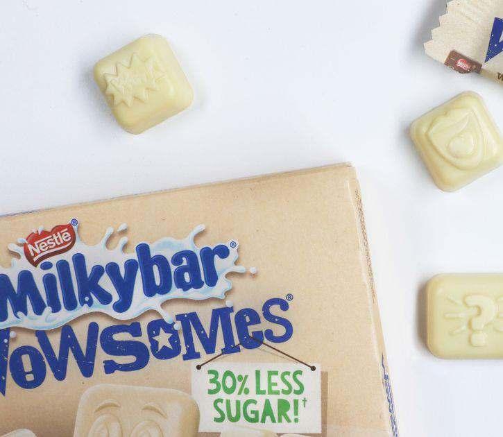 Nestle Nestlé s uses science to create new Milkybar Wowsomes Nestlé UK and Ireland has launched Milkybar Wowsomes, a chocolate bar that uses an innovative sugar reduction