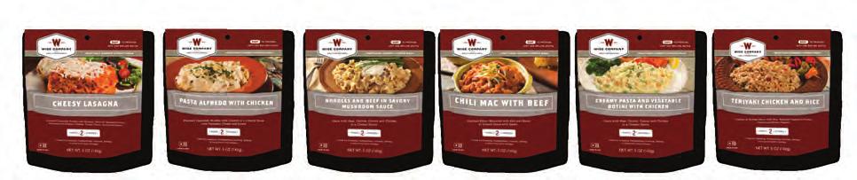 72 HOUR EMERGENCY MEAL KIT Two 10 ounce serving cook in the pouch entree. Just add hot water and wait 12 minutes.