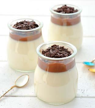 . 14. PUDDINGS AND DESSERTS Yoghurt Delight Preparation Time: 10 Minutes Level: Easy Recipe for 4 people Ingredients: 1 full cream plain yoghurt 4 tablespoons sugar 3 tablespoons BABBI Coffee Cream 1