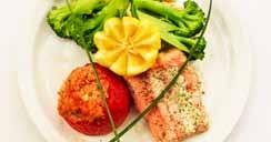 Plate Service Dinners Fish entrees grilled atlantic salmon fillet Grilled to