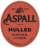 varieties ASPALL MULLED SUFFOLK CYDER ASP014 4X5ltr 3.8% 77.84 Aroma of sweet spices with cinnamon, clove and ginger notes and a long spicy aftertaste.