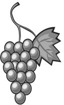 Grapes Fun Facts: Grapes can be green or white, red, blue, blue-black or purple. So