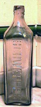 Above left Castor Oil bottle.
