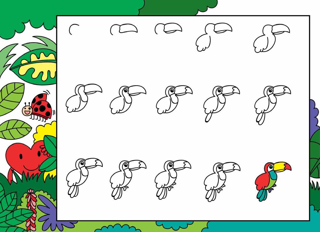 Now available How to draw a toucan Redeem a set of Sara pencil toppers with