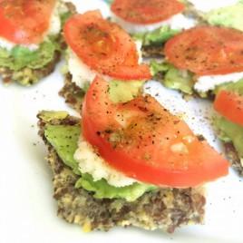 We love them with avocado, macadamia cheese, tomato, and some herb salt and pepper.