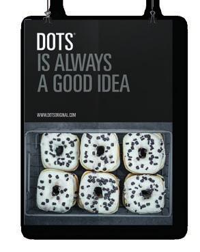 Panda Squaredots Squaring the circle Easy and practical: thaw and display. No need to decorate, it s ready to serve.