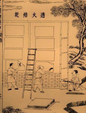 Chinese scribes used some of the same tools and techniques as painters did. They wrote their characters by painting them with a brush and ink.