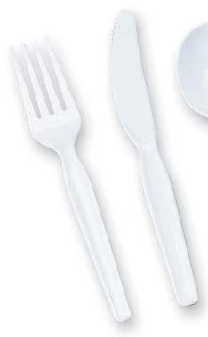 Medium Weight-Polystyrene Cutlery, 100/Box DXE FM207 - Forks DXE