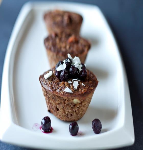 ACAI & BERRY, ALMOND, CHIA & FLAXSEED MUFFINS (MAKES 6) 1 cup self raising flour 1 teaspoon cinnamon 2 tablespoons Bioglan Superfoods Chia & Flaxseeds 1 cup almond meal 2/3 cup raw caster sugar 3