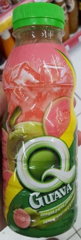 Composition: Water, pink guava juice (53%), sucrose, stabilizer, citric acid,, flavor,