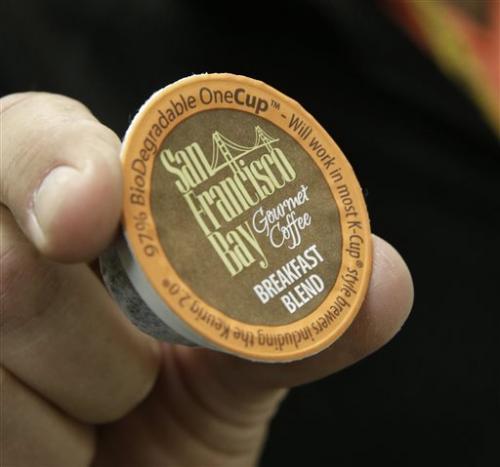 Keurig coffee share grows-so does environmental controversy 17 March 2015, byellen Knickmeyer In this photo taken Wednesday, March 4, 2015, John Rogers displays a single-serve coffee pod at the