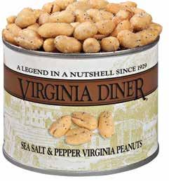 2039 9 ounce can SEA SALT & PEPPER PEANUTS Our Super Extra Large Virginia