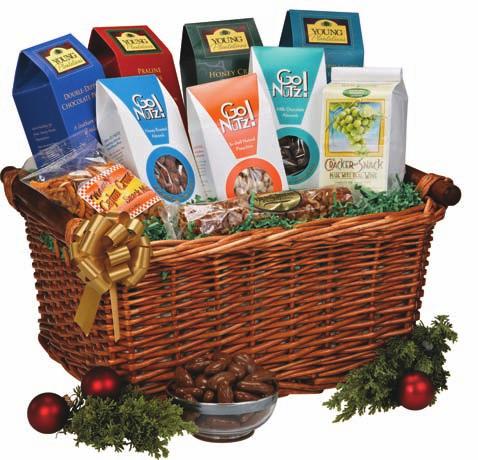Order online: youngpecanplantations.com Baskets NEW! NEW! NEW Happy Holidays Box What a tasty way to ring in the holidays!