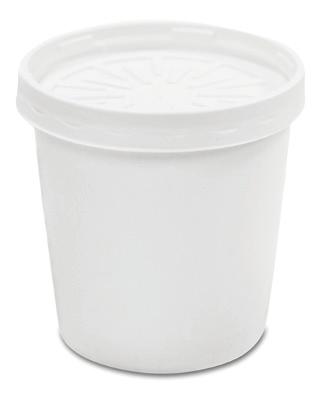 SIDE AND SOUP ONTAINERS PAPER 680748 8-oz., Double Poly-oated, with Lid, White 250 Ea. 6807796 2-oz., Double Poly-oated, with Lid, White 250 Ea. 680808 6-oz.