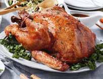 Sprinkle with mint and coriander. Drizzle with Asian-style dressing. To truss the turkey, tie legs together with kitchen string.
