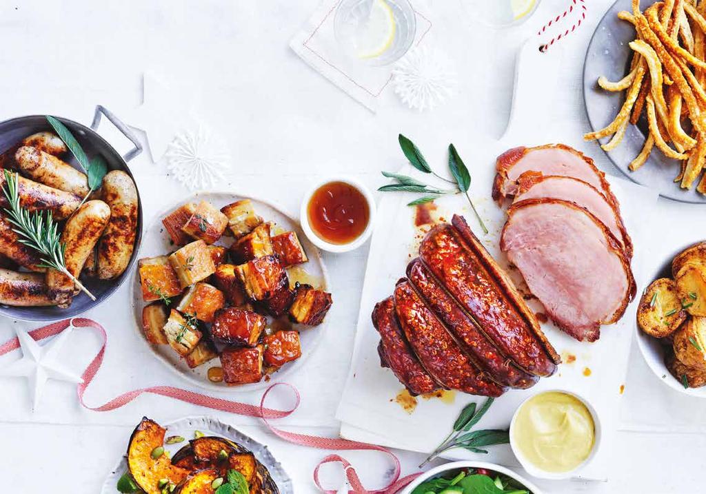 No-fuss feast MAKE YOUR FESTIVE ENTERTAINING EASY WITH THESE MUST-TRY BUYS FROM COLES, MADE USING AUSTRALIAN PORK, TURKEY AND CHICKEN.
