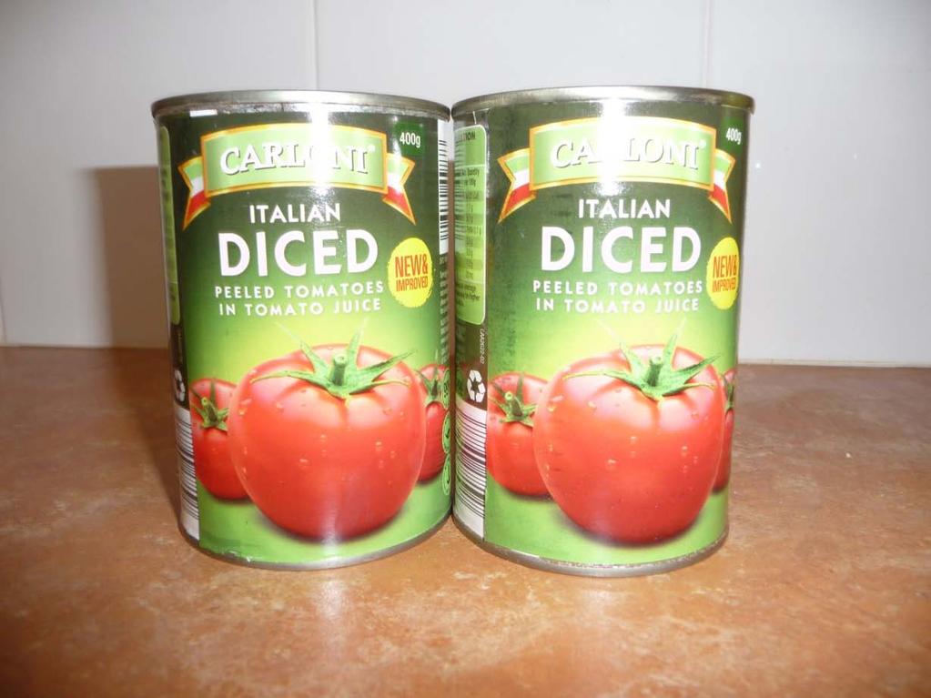 o Includes 2 tins diced tomates o I usually use leftover vegetables in the fridge. I also keep my limp lettuce, broccoli stalks, discarded cabbage leaves etc. until its time to cook a dog food batch.