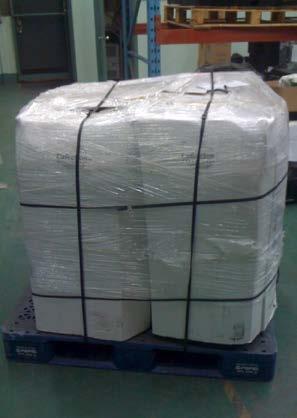 HOW TO PACK YOUR MACHINE Pallet - Shrink Wrap - Straps When you are putting the shipment together, you can fit up to four machines on a pallet.