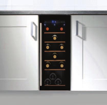Sense Wi151 Undercounter single zone wine cabinet Key Features No frost compressor cooling technology maintains a consistent temperature. Single temperature zone stores either red or white wine.