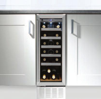 Wi3113 Undercounter single zone wine cabinet Key Features No frost compressor cooling technology maintains a consistent temperature. Single temperature zone stores either red or white wine.