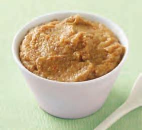Slice meat and combine with cooked pumpkin and blend in a food processor or using stick blender until smooth.