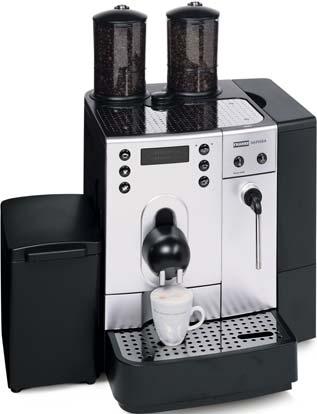 hygienic conditions at all times. The cappuccinatore is rinsed automatically after a pre-programmable period of time.
