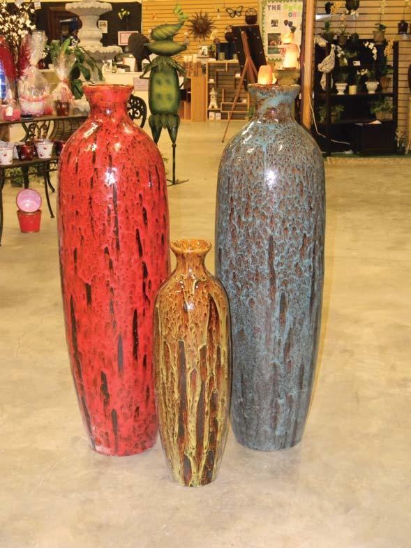 New Arrivals: New Drip Glazed Pottery and Fountains Everyone has been asking us for