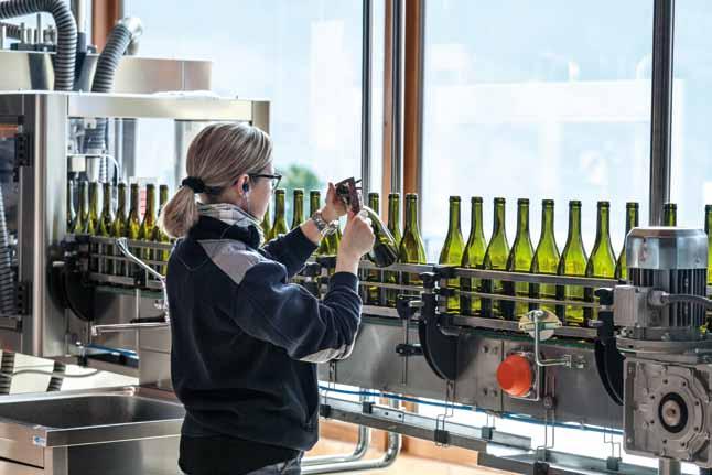 Tests are carried out every hour during bottling and advanced