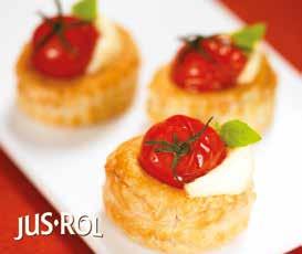 72 070629 Puff Pastry Rounds Lids 6 Jus-Rol 54gm x 96 0.18 16.41 070661 Puff Pastry Sheets Jus-Rol 625gm x 12 2.02 24.19 070653 Puff Pastry Squares 5 Jus-Rol 55gm x 96 0.17 15.