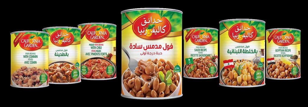 Fava Beans فول مدمس Factory NO 1 Location : UAE فول مدمسBeans Fava California Garden brand offers a full line of canned beans to suit consumers wide-ranging needs and variable regional tastes.
