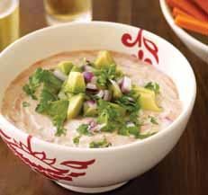 CREAMY MEXICAN DIP 1 POINTS VALUE 8 SERVINGS PREP TIME: 10 MIN COOKING TIME: 0 MIN LEVEL OF DIFFICULTY: EASY Perfect for a party.
