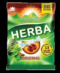 HERBA TRADEMARK hard/hard filled candy HERBA ALPINE MINT HERBA ORIGINAL refreshing peppermint