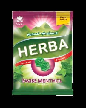 HERBA SALVIA AND HONEY HERBA SWISS MENTHOL Sugar free HONEY FILLING 4182 5608 SUGAR FREE 3838700041828 3838700056082 HERBA SALVIA AND