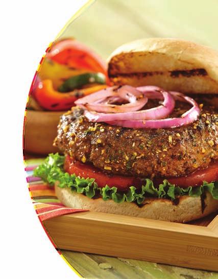 10 Steakhouse Onion Burgers with Grilled Potatoes 2 medium red potatoes, pierced with fork 2 tbsp. McCormick Grill Mates Steakhouse Onion Burger Seasoning, divided 2 tsp. oil 1 lb.