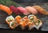 1 LUNCH MENU SUSHI LUNCH Served With Miso Soup And House Salad With Ginger Dressing CALIFORNIA SUSHI COMBO* 13.