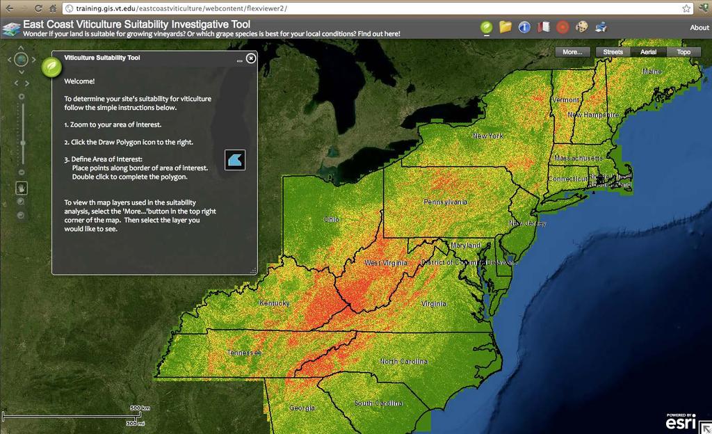 GIS/GPS Mapping of Site Suitability Peter Sforza, Virginia Tech;