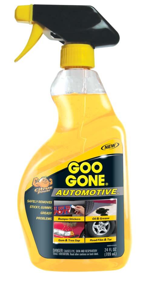 Goo Gone Automotive GEL, 24 oz o o o o o o In a convenient drip free spray gel, Goo Gone Pro Power eliminates the toughest sticky, gummy, greasy gooey problems.