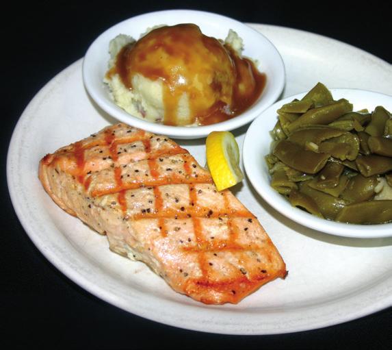 Seafood Served with two side items. Add a small house or Caesar salad or a bowl of soup for only. $2.99 CATFISH FILLET* Fresh catfish breaded and fried golden brown. $10.
