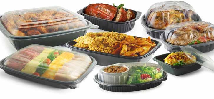 High Performance Polypropylene Bases & Lids Packaging that Performs MicroRaves: Whether its restaurant take-out or supermarket take-home, think RAVE: Resistant to heat and leaking, Anti-fog clear