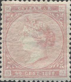 Stamps with date "1868",