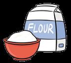 You need: some flour 2 eggs some