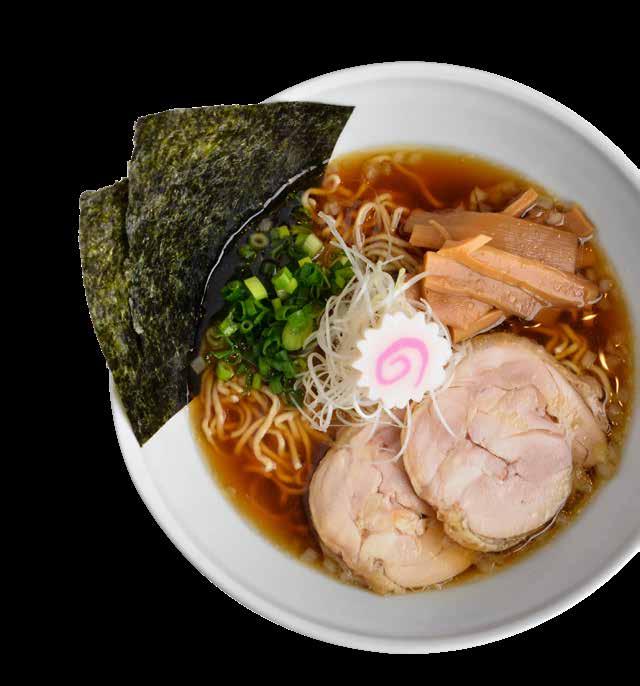 Tori Shoyu 鶏醤油 15 IPPUDO s clear chicken broth blended with seafood dashi and bonito oil. Topped with pork loin chashu, chopped leek, bamboo shoots, Japanese fish cake and roasted seaweed sheets.