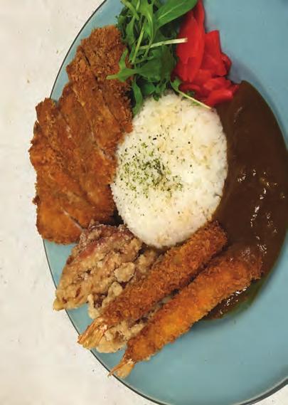 80 with extra $12 additions Mild Japanese curry served with rice Curry & rice with deep fried