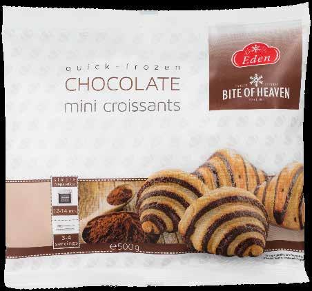 Tatár Pékség Quick Frozen MINI Chocolate CroissANts 500g ClARex-R Kft.
