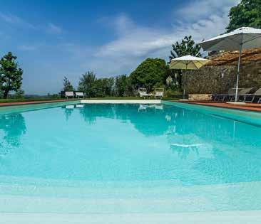 The Relais Rising within a 15th century hamlet, surrounded by the verdant countryside near the town of Impruneta,