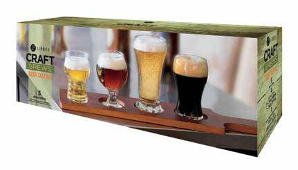 6 x 17 Wood Carrier Made in China. Beer Flight 5-PIECE SET Item No. 16YS4 2 sets/6.7#.70 cu.ft.